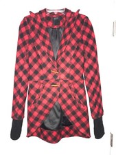 Smythe Les Vestes Gorgeous Wool Checkered Coat Sz 6