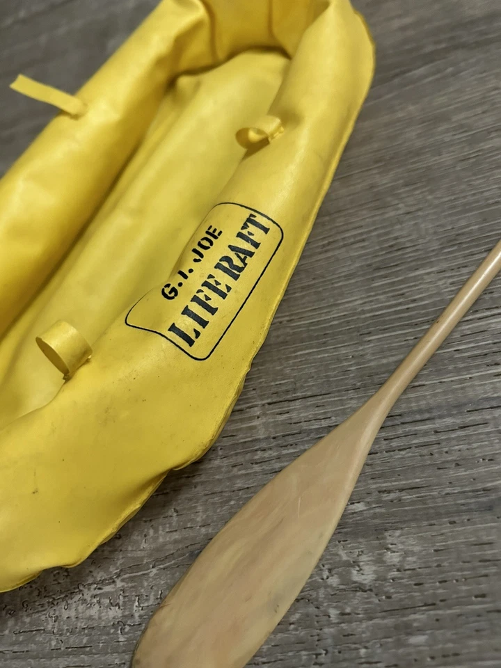 Vintage GI JOE Inflatable Life Raft Yellow 1960s 1964 Original - Image 3 of 3