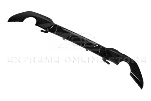 For 19-Up BMW G20 330e 330i | M-Performance GLOSSY BLACK Rear Bumper Diffuser - Picture 8 of 11
