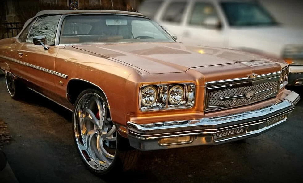 1975 1976 Chevy Caprice Impala chrome mesh grille triple weave