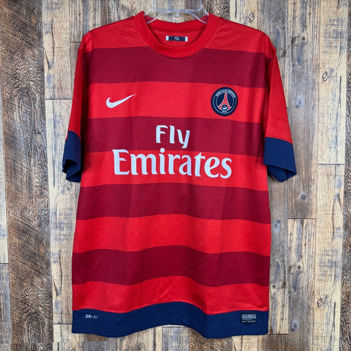 【10s_Archive】NIKE PSG Shirt Lavezzi Red 2012-13 Paris Saint-Germain Away Shirt Lavezzi #11 - 5/10 - (M)