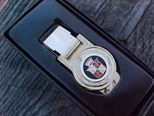 Cadillac Crest Gold Chrome Money Clip Gift Boxed NOS Classy Ol Skool Unique