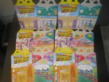 Back To The Future  "Six Mint-Unused Happy Meal Boxes"     McDonald's 1992