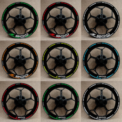 Z900 Rim Sticker Wheel Hub Rim Decorative Decal Reflective Sticker For Kawasaki Z900 Z ...
