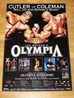 MR. OLYMPIA 2004 Poster - Jay Cutler vs. Ronnie Coleman & Sylvester Stallone New