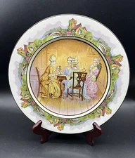 Antique Bridgwood & Son England "Bridge & Scandal" Plate 10 1/3" Diameter