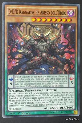 D/D/D RAGNAROK KÖNIG ABGRUND DES VERGESSENS auf Italienisch SP17-IT029 Gemeinde YUGIOH