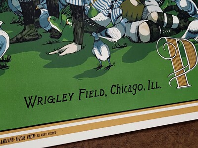 Phish Poster Wrigley Field 2016 S/N x/1500 LOW #! Screen Print