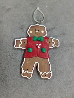 Gingerbread Man Frosted Candy Land Cookie Christmas Ornamen