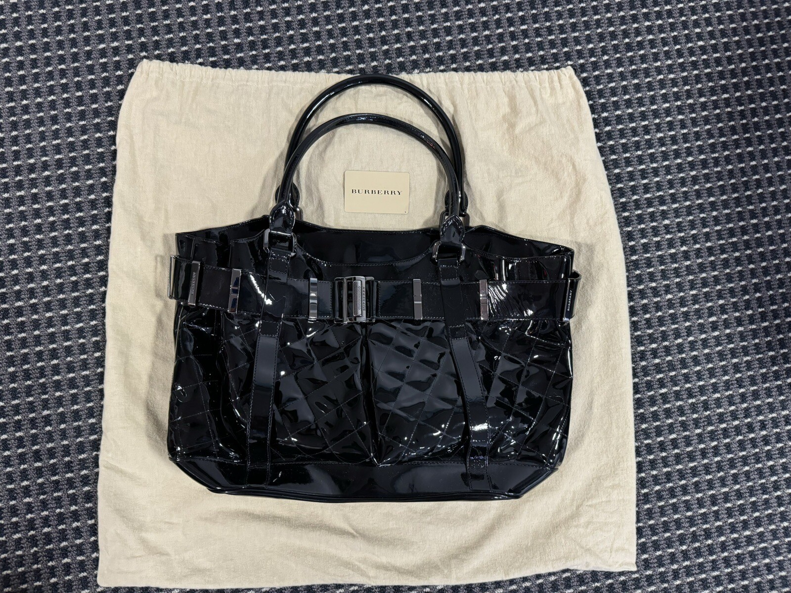 Authentic Burberry Shiny Calf Leather Shoulder Bag RRP $6800 image 8