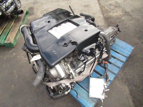 98-00 Toyota 1UZ-FE 4.0L V8 VVTi Engine Transmission Lexus GS400 LS400 SC400 - Picture 2 of 11