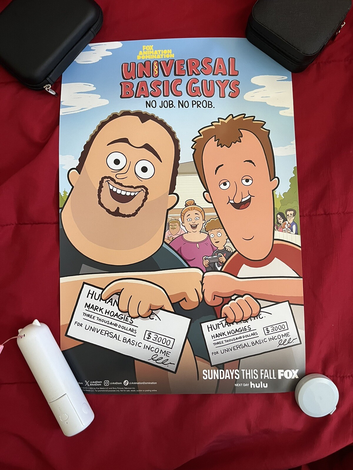 Universal Basic Guys FOX Exclusive Poster 12x18 SDCC 2024 San Diego Comic Con