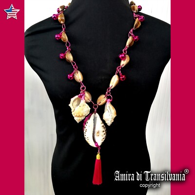 Jewelry Woman Fashion Necklace Pendant Sea Conch Shell Cowrie Luxury Jewellery