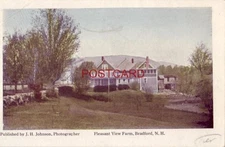 PLEASANT VIEW FARM, BRADFORD, N. H.  publ by J H Johnson, photographer