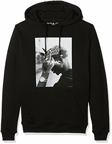 Mister Tee 2 Pac F The World Hoodie, Colore Nero, Uomo, MT338, Black, M (F0f)