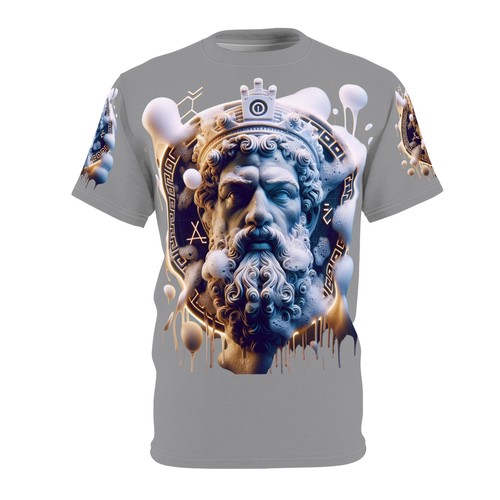 T-shirt unisex taglio e cucito (AOP) King Currency REX Foam - Foto 2 di 5