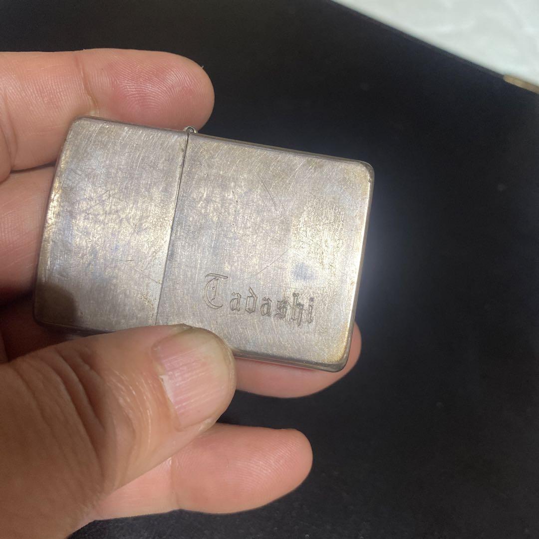 シャーク　ジッポー Zippo Shark oil lighter Made in 1995 Inner 1996 Silver Used