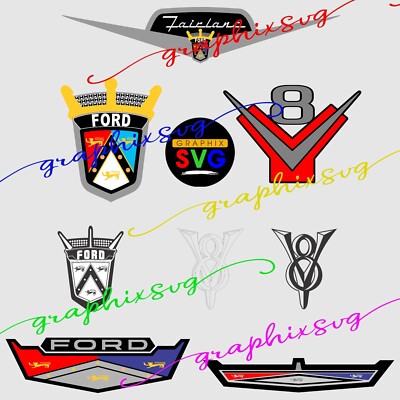 Fairlane SVG, Fairlane EPS, Fairlane PNG, Classic Car, Ford {Download layered
