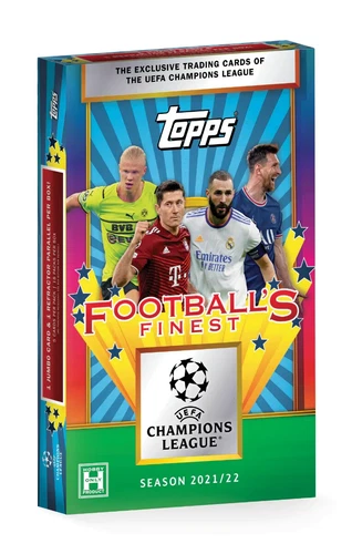 2021-22 Topps UEFA Football's Finest Soccer Hobby Box Factory Sealed