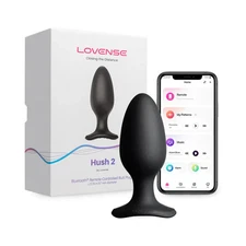 Lovense Hush 2 Bluetooth Vibrating Butt Plug XS