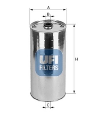 Ölfilter UFI 20.020.00 Filtereinsatz für MERCEDES T2 HECKFLOSSE W110 PULLMANN LP