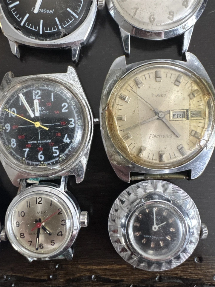 Лот винтажных часов Timex 1960-е, 1970-е, 1980-е Некоторые работают, некоторые нет. Всего 23 - Изображение 4 из 4