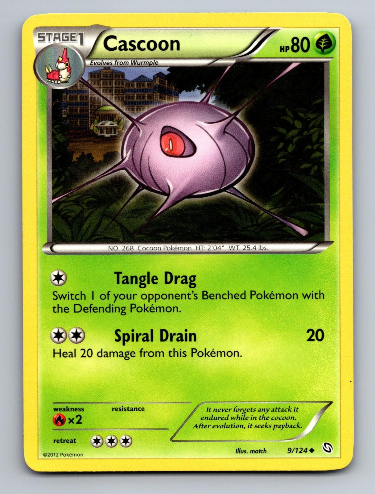 Cascoon 9/124 Uncommon Dragons Exalted Pokemon