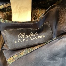 Ralph Ralph Lauren Size 54R Silk Wool Blend Blazer 2 Button Blue Label Plaid