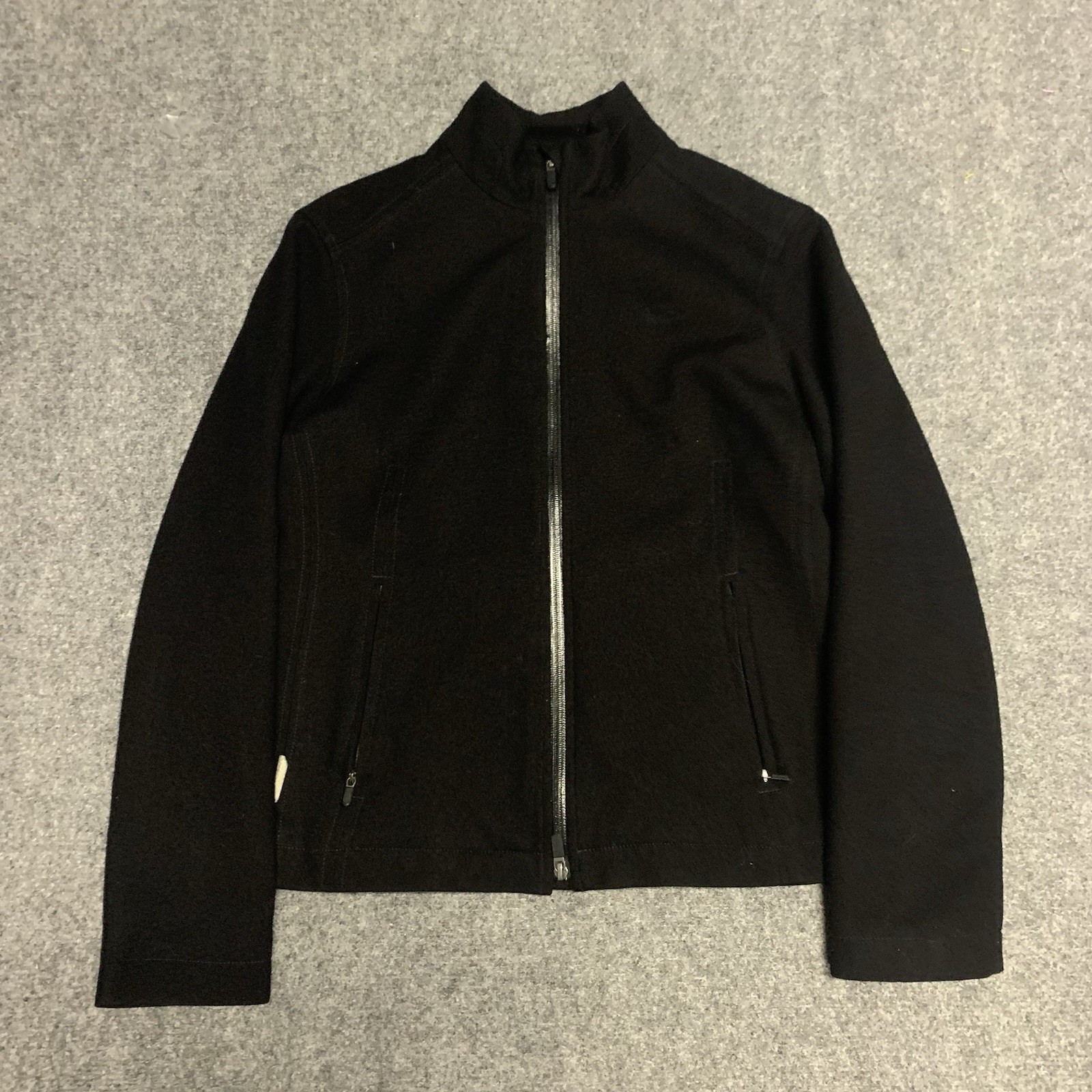 ICEBREAKER Coastal MERINO Wool Pea Coat Jacket Black Women’s Large