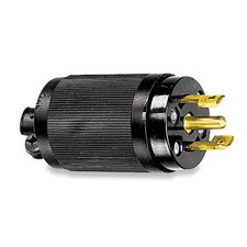 Hubbell Wiring Device-Kellems Hbl7485 Midget Locking Plug, Ml3-15P, 15 A,