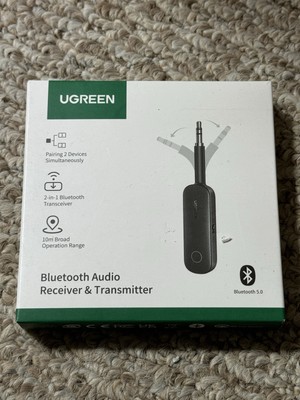 Ugreen Bluetooth 5.3 Receiver Adapter Aux Audio 3.5mm Jack Wireless Transmitter