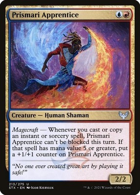 Foil Prismari Apprentice Strixhaven: School of Mages 213 MTG NM