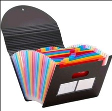 25-FACH-AKTENORDNER Ausklappbare Plastik-Ablagebox Ordner für A4 File Organizer
