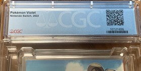 NEW ENCASED 2022 SWITCH Pokemon Violet Game 1st Print CGC Graded 9.9 Y-Fold A++