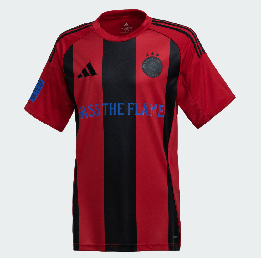 Adidas Pass The Flame Jersey Men Collegiate Red KM9690 | eBay