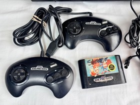 Sega Genesis Model MK-4102 16-bit Console & Sega CD - For Parts Or Repair Only