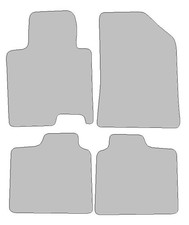 Fußmatten passend für Hyundai i40 Typ VF (Baujahr 2011 - 2019), Dura graphit