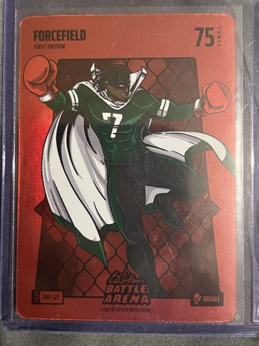 2026 Bo Jackson Battle Arena Forcefield Justin Fields RBF-127 Brawl Red Foil