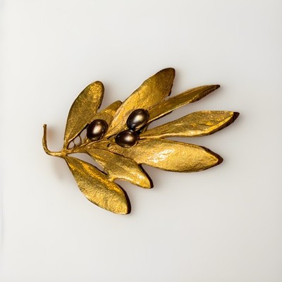Michael Michaud Olive Pin Brooch MMA Vintage 2 