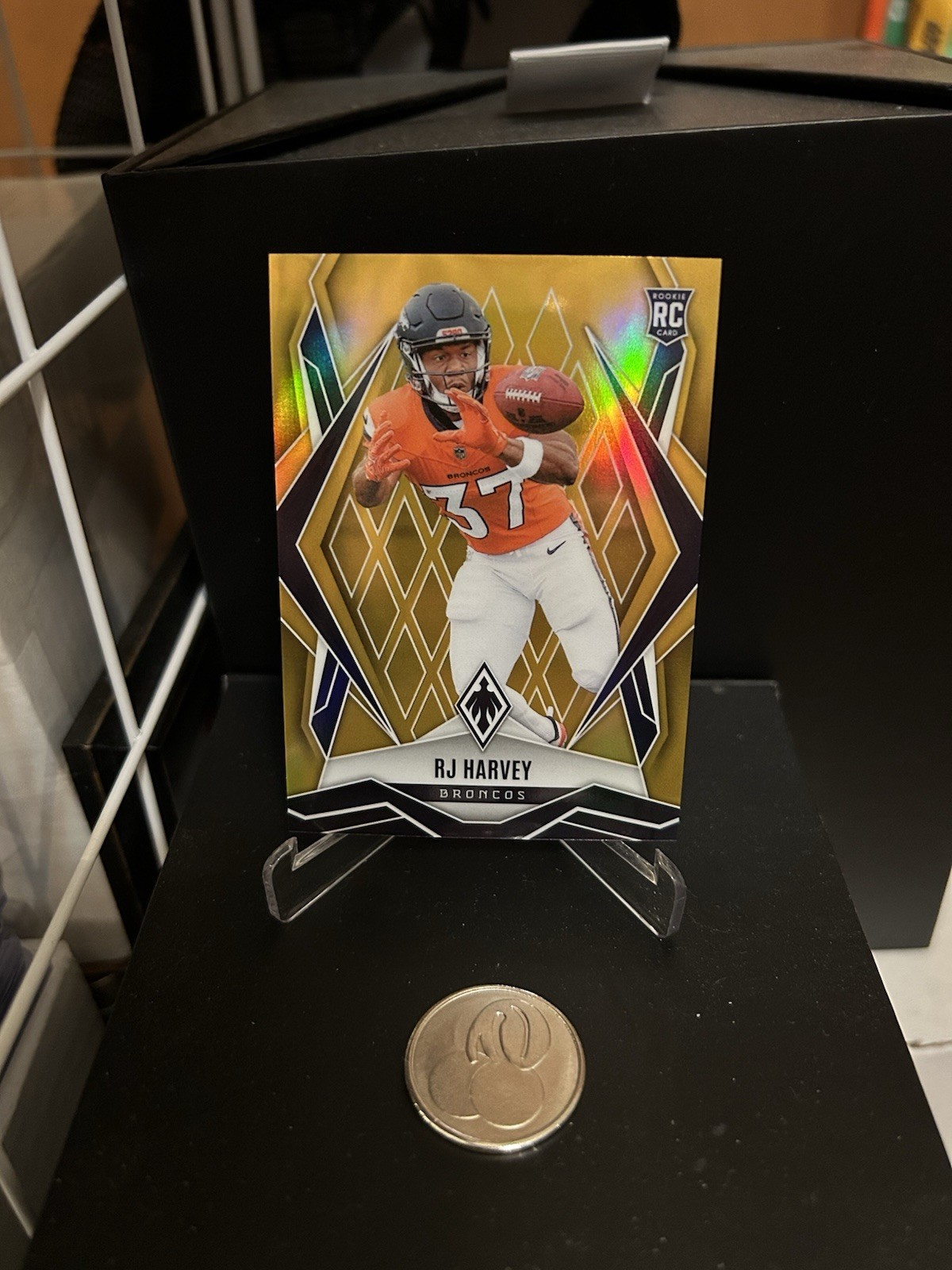 2025 Phoenix Football RJ HARVEY Rookie True Gold 02/10 #176