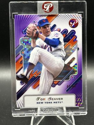 2025 Topps Pristine Tom Seaver Pristine Purple  Refractor /99 Encased SP Mets