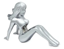 Sitting Lady Chrome Hood Ornament Peterbilt Kenworth Freightliner International