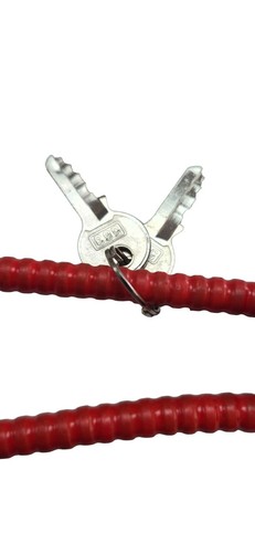Cable Gun Locks Red Safety Device Key Firearm Storage Protection CL551B - 第 9/13 張圖片