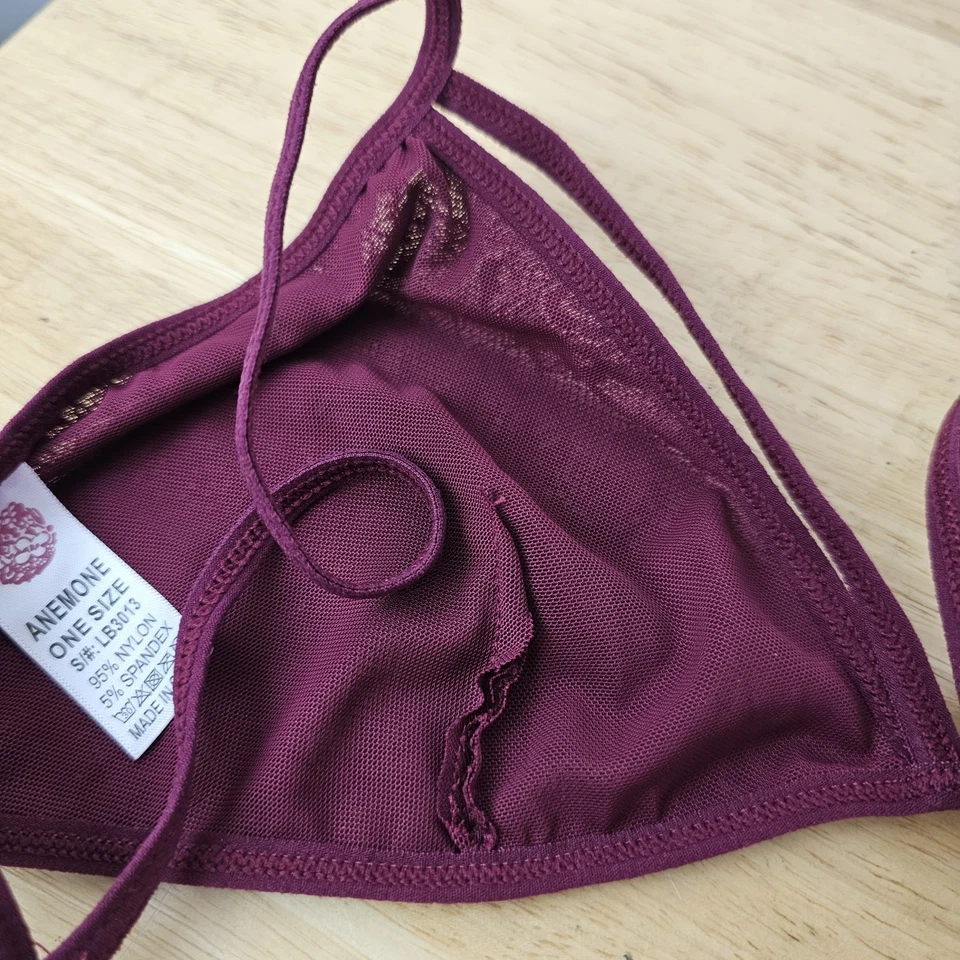 Cottagecore Bralette Festival Fairy Grunge Boho Ethereal Dreamy One Size Fuschia - Image 3 of 4