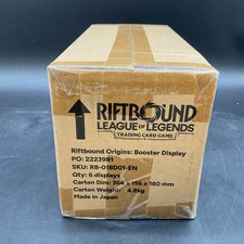 Riftbound League Of Legends TCG Origins Booster Display SEALED CASE English