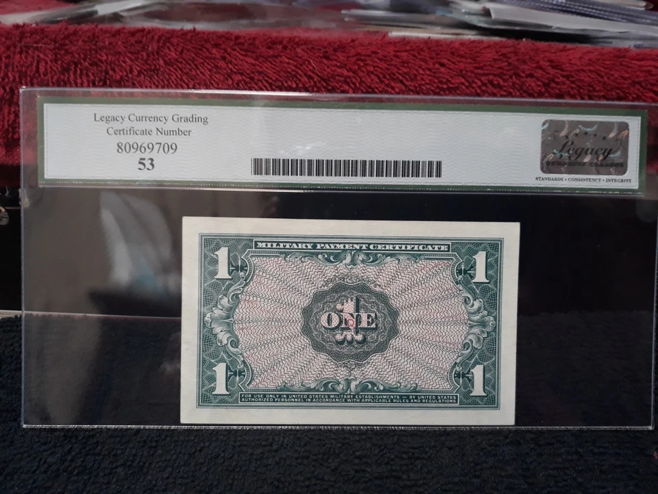 Series 611 $1 Military Payment Certificate - Looks Crisp New!! - Image 3 of 4