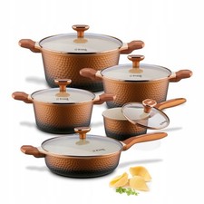 10-piece Copper Topfset Induction Pan 28cm Non Stick