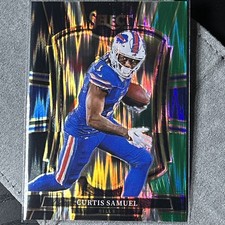 2025 Premier Level - Curtis Samuel - Black & Green Shock Prizm #184