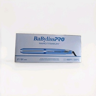BaBylissPRO Nano Titanium Flat Iron Hair Straightener 2''/51 mm 