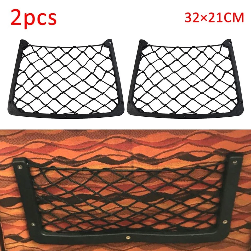 Storage Mesh Bags Elastic Net Storage Net 2PCS Boat For Car Large Storage Net - Image 3 of 4